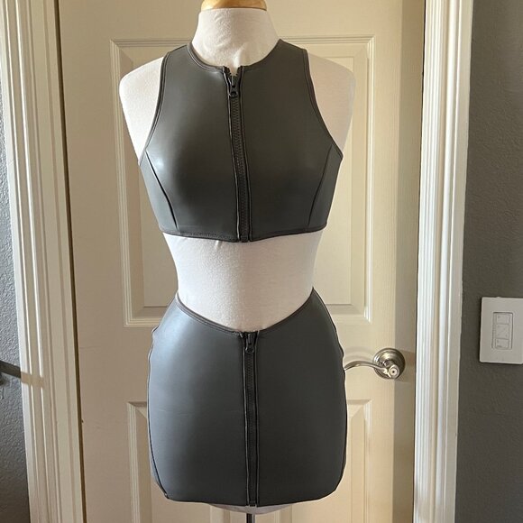 SKIMS Other - SKIMS Rubberized Scuba Swim 3-Piece Set NWT S